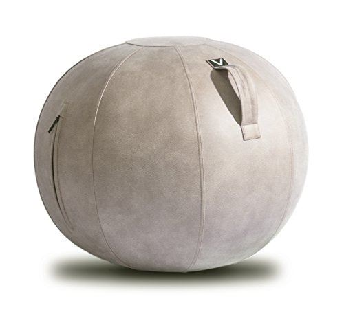 Vivora Luno Exercise Ball Chair, Beach Wood Cover, Leatherette, Max Size (25 to 26 inches)- Beach Wood