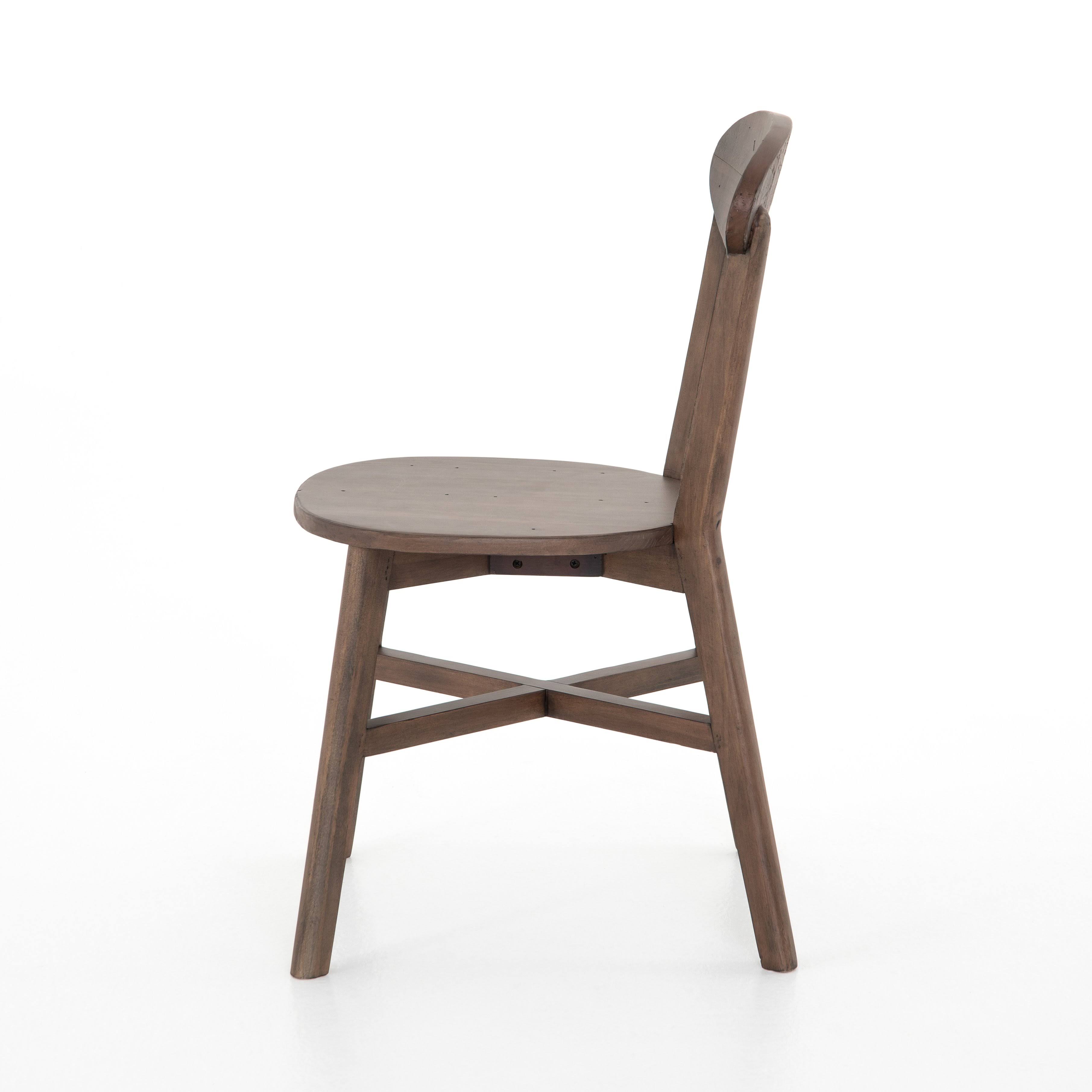Four Hands Roseum Dining Chair, Rustic Saddle Tan