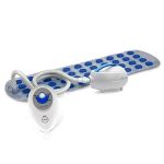 Portable Spa Bubble Bath Massager mat w/ Adjustable Bubble Settings & Remote