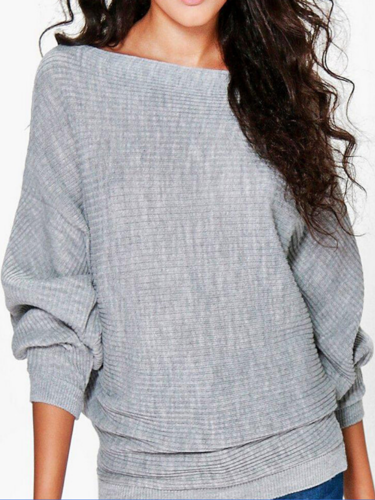 Women Cotton Round Neck Long Sleeve Solid T-Shirts