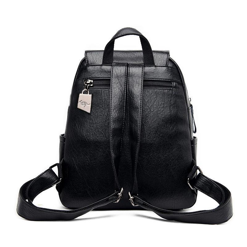 2020新しいカジュアルなファッションバックパックソフトレザー大容量トラベルバッグ