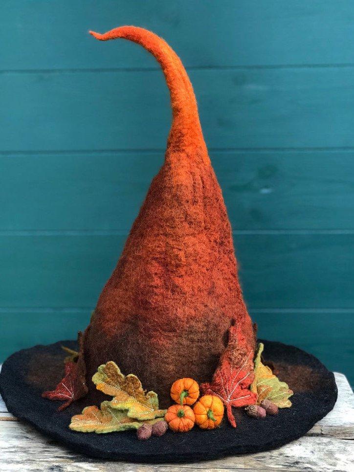 Red Cotton-Blend Casual Hats