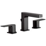 Xander Two-Handle Lavatory Faucet Widespread, Matte Black