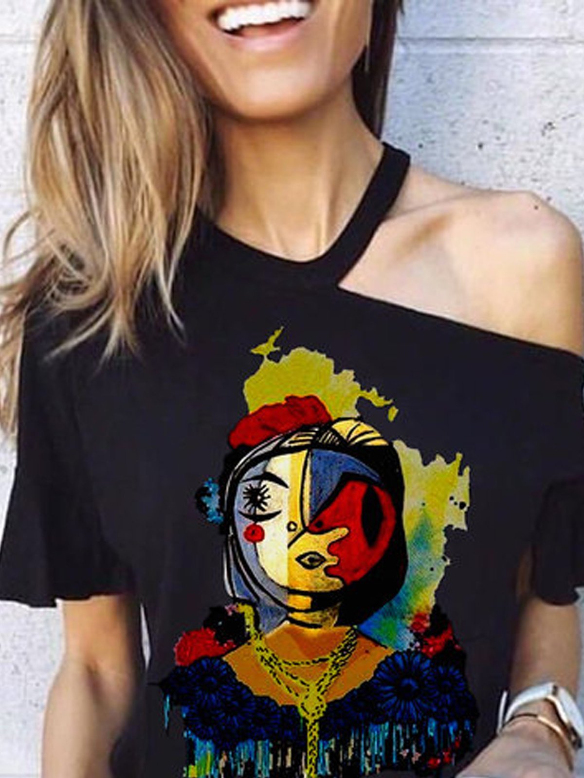 Black Short Sleeve Vintage Shirts & Tops