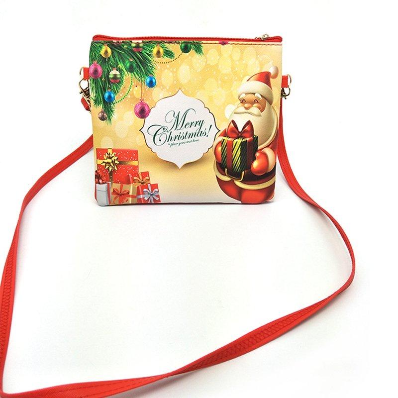 Christmas Cartoon Elk Snowman Mini Crossbody Shoulder Bags