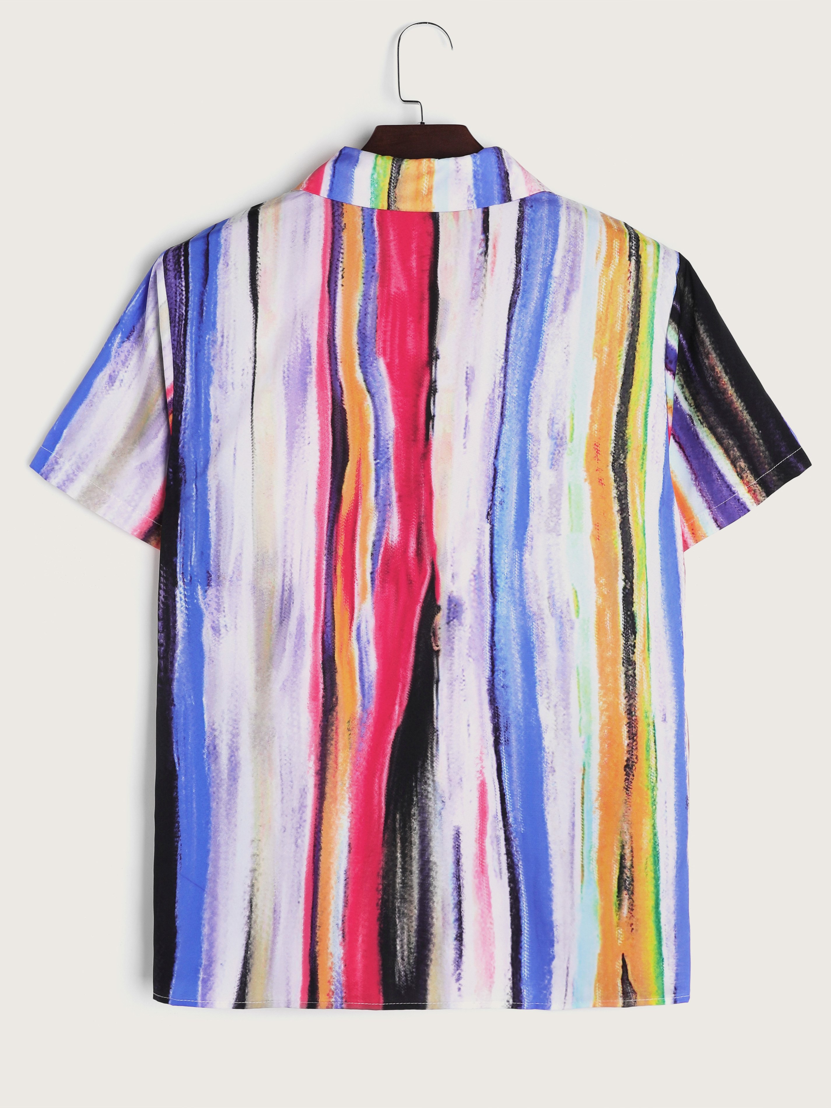 Men's Retro Geometrical Graphic Short Sleeve Shirt