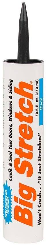 Sashco Sealants Sashco 10004 12 Pack 10.5 oz. Big Stretch Acrylic Latex High Performance Caulking Sealant, Black