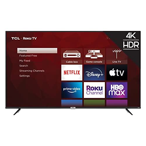 TCL 75-inch Class 4-Series 4K UHD HDR Smart Roku TV w/ 75S435, 2021 Model