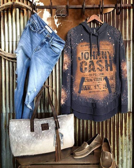 Vintage Long Sleeve Hoodie Sweatshirt