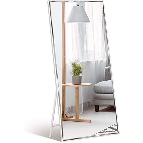 65��24�� Standing Full Length Mirror with Tall White Frame for Bedroom/ Living Room