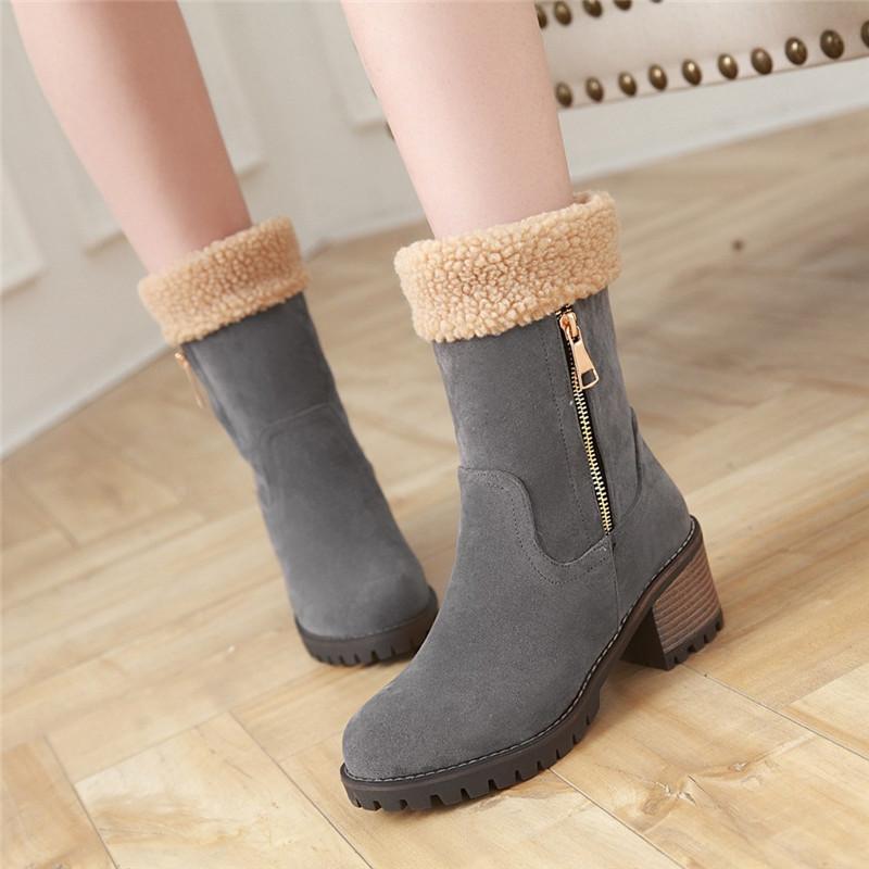 Casual Artificial Nubuck Boots