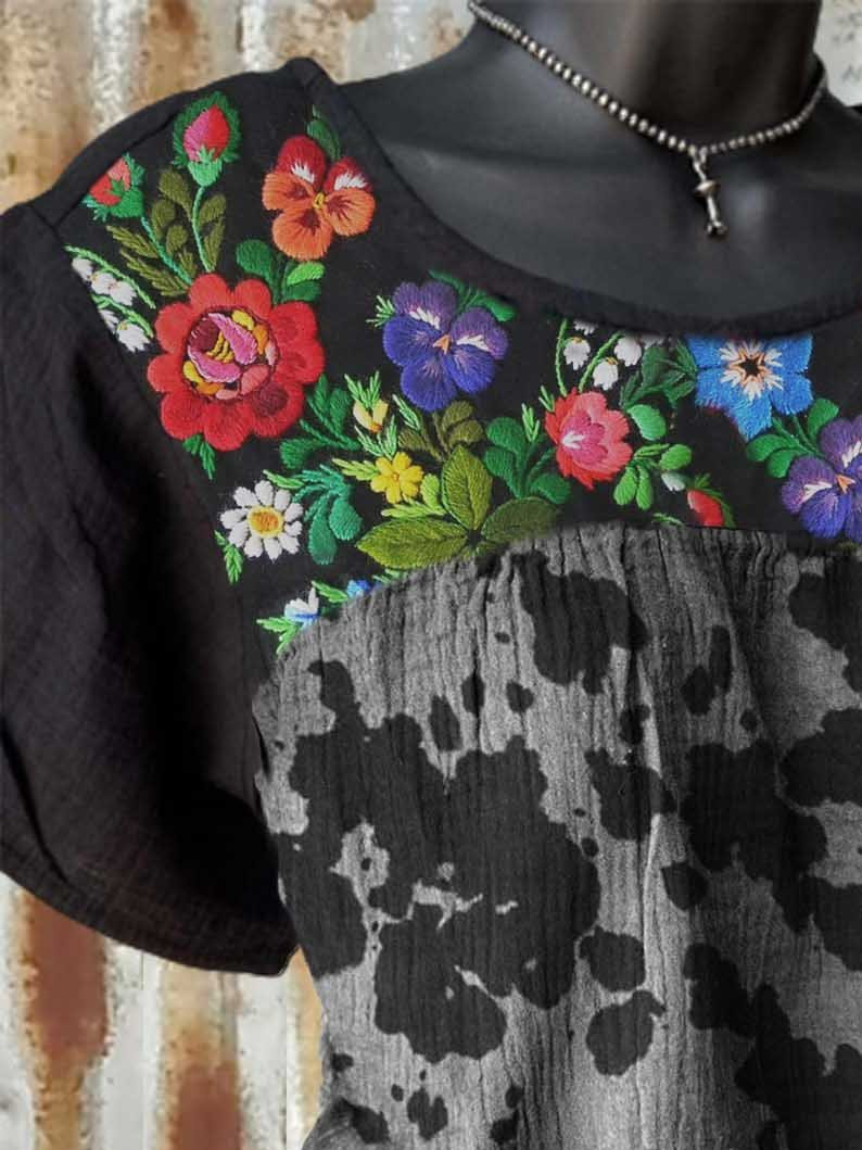 Shift Short Sleeve Cotton-Blend Shirts & Tops