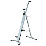 MOORRLII Stepper Vertical Climber Simulation Climbing Machine Adjustable Folding Home High-Intensity Interval Training Equipment- Silver