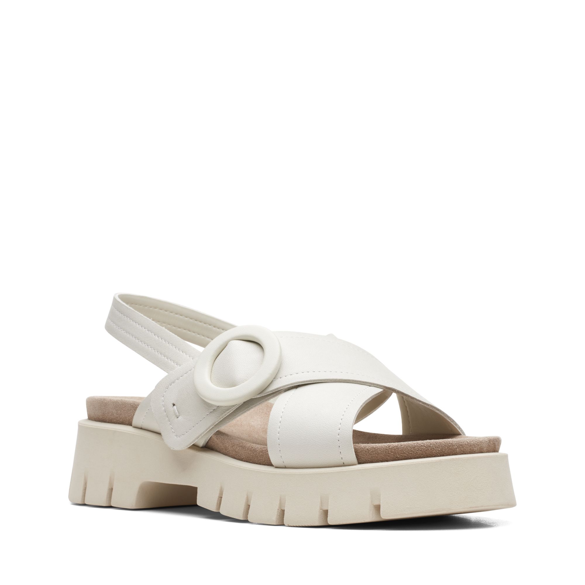 Women Sandals Motive Sun Ivory Leather