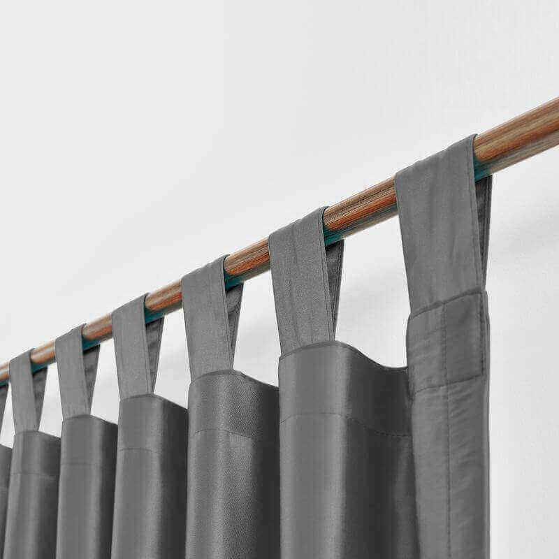 CUSTOM Lao Hang Zhou Dark Grey Polyester Cotton Curtain