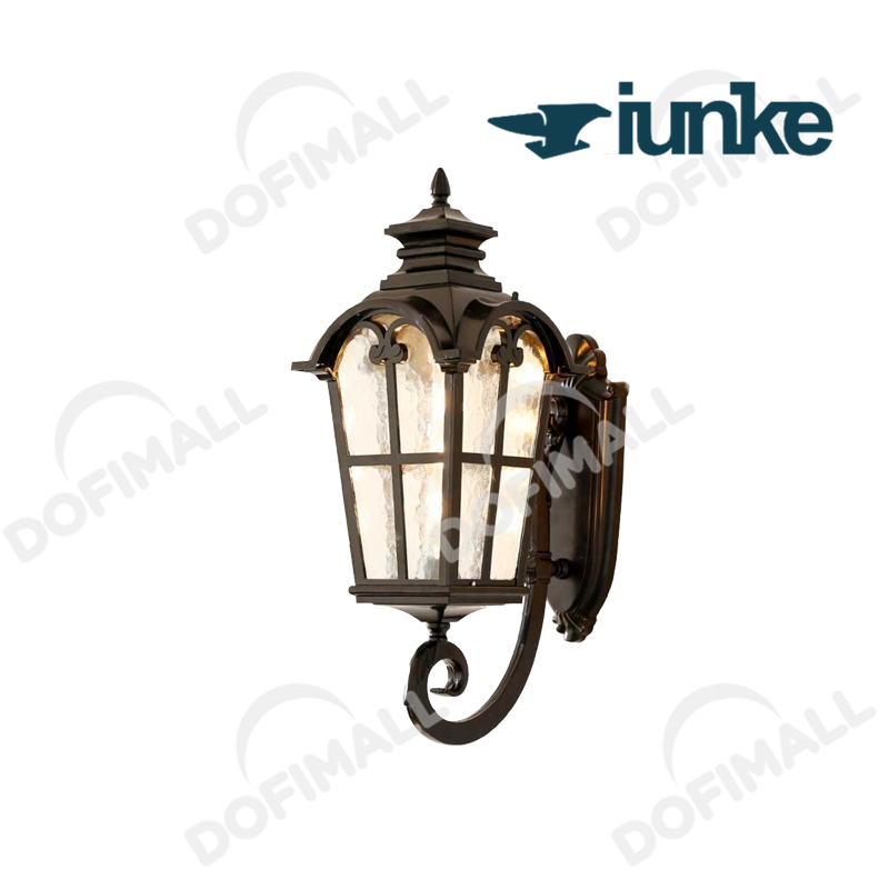 LÁMPARA DE PARED TIPO FAROL PARA EXTERIOR COLOR NEGRO