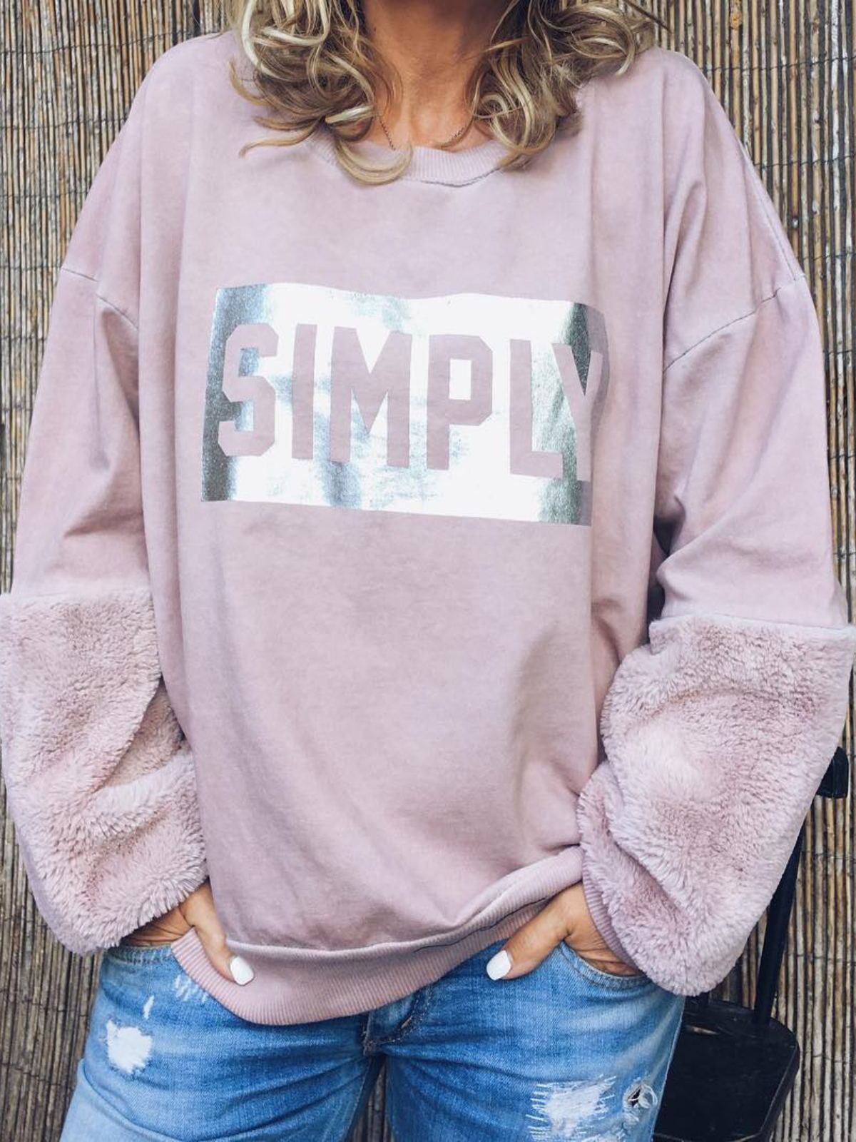 Plus Size Casual Crew Neck Long Sleeve Tops