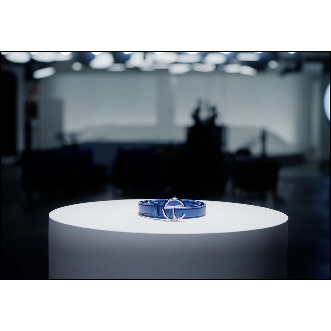 Logo Belt - Silver/Cobalt