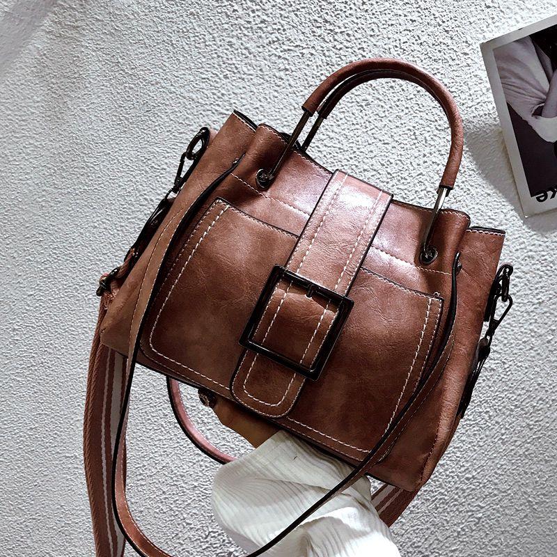 Large Capacity Vintage Tote Crossbody Bag