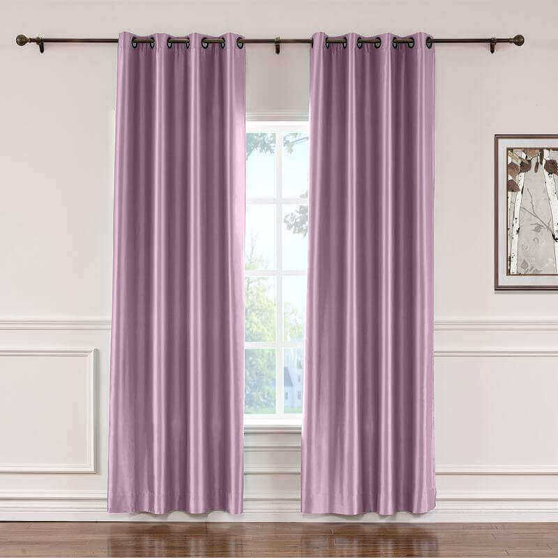 CUSTOM Lao Hang Zhou Smoky Plum Polyester Cotton Thermal Insulated Curtain
