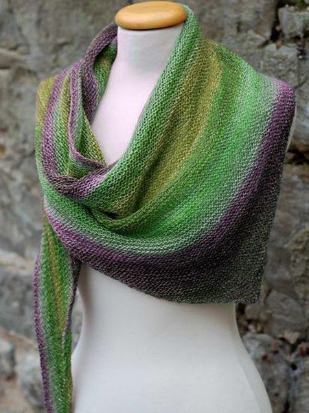 Color-Block Casual Scarves & Shawls