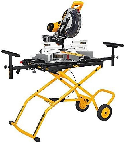 DEWALT Miter Saw, Double-Bevel, Compound, 12-Inch+Miter Saw Stand With Wheels
