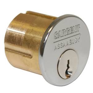 SARGENT 41 HL 32 Mortise Cylinder Bright Stainless Steel