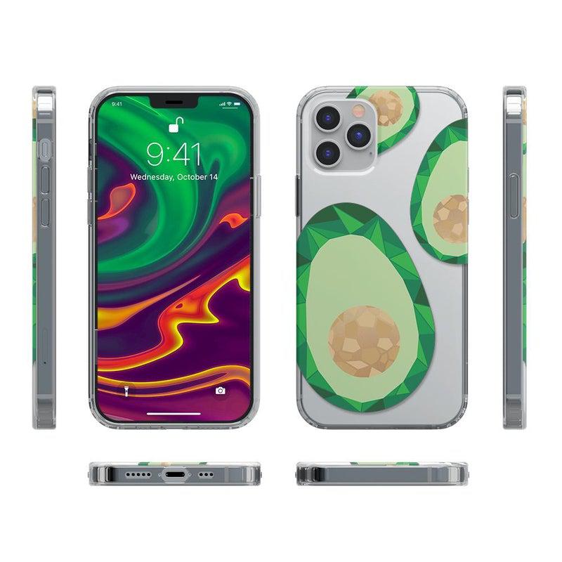 Avocado Rose Gold Clear Case