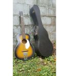 1960��s  Fender Style Headstock Harmony Stella Burst Acoustic Guitar Nice