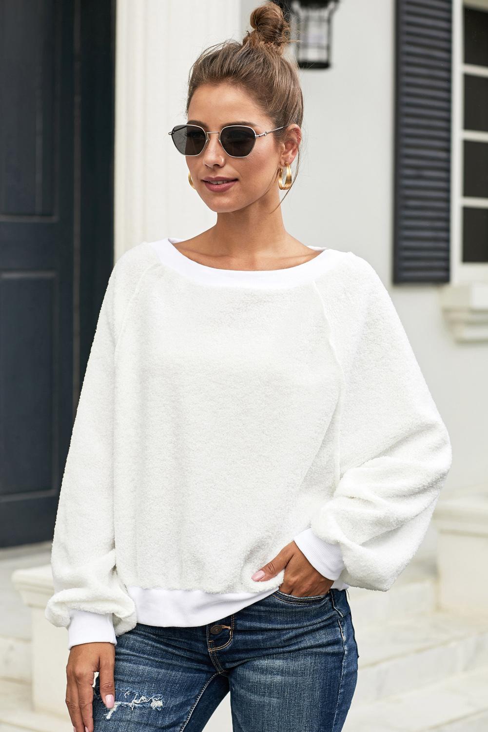 White Found My Friend Sweatshirt