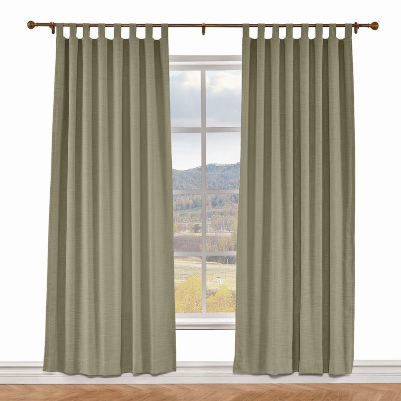LIZ Polyester Linen Curtain Drapery Custom