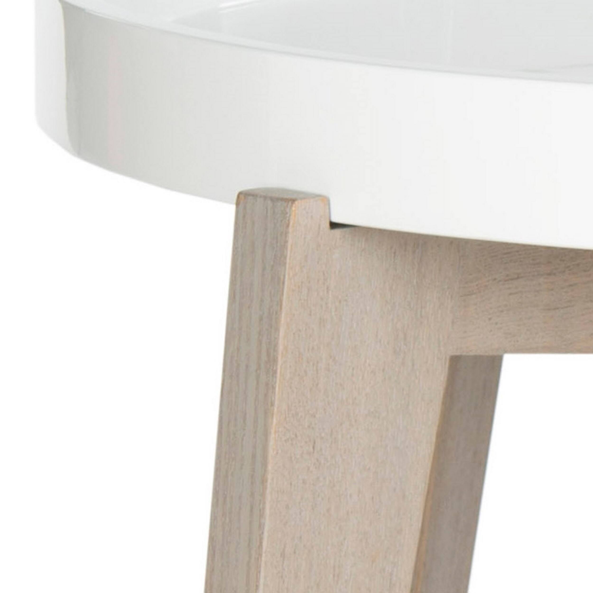 Safavieh Echo End Table - White / Grey