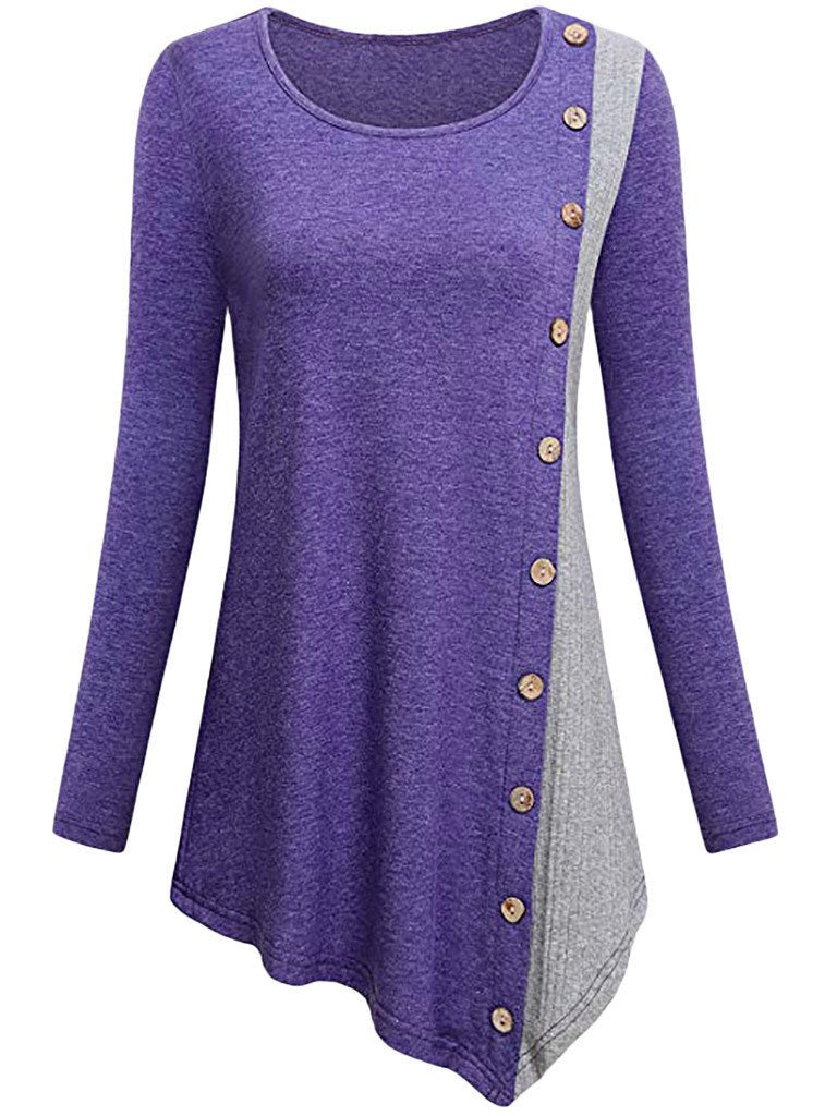 Round Neck Casual T-Shirts