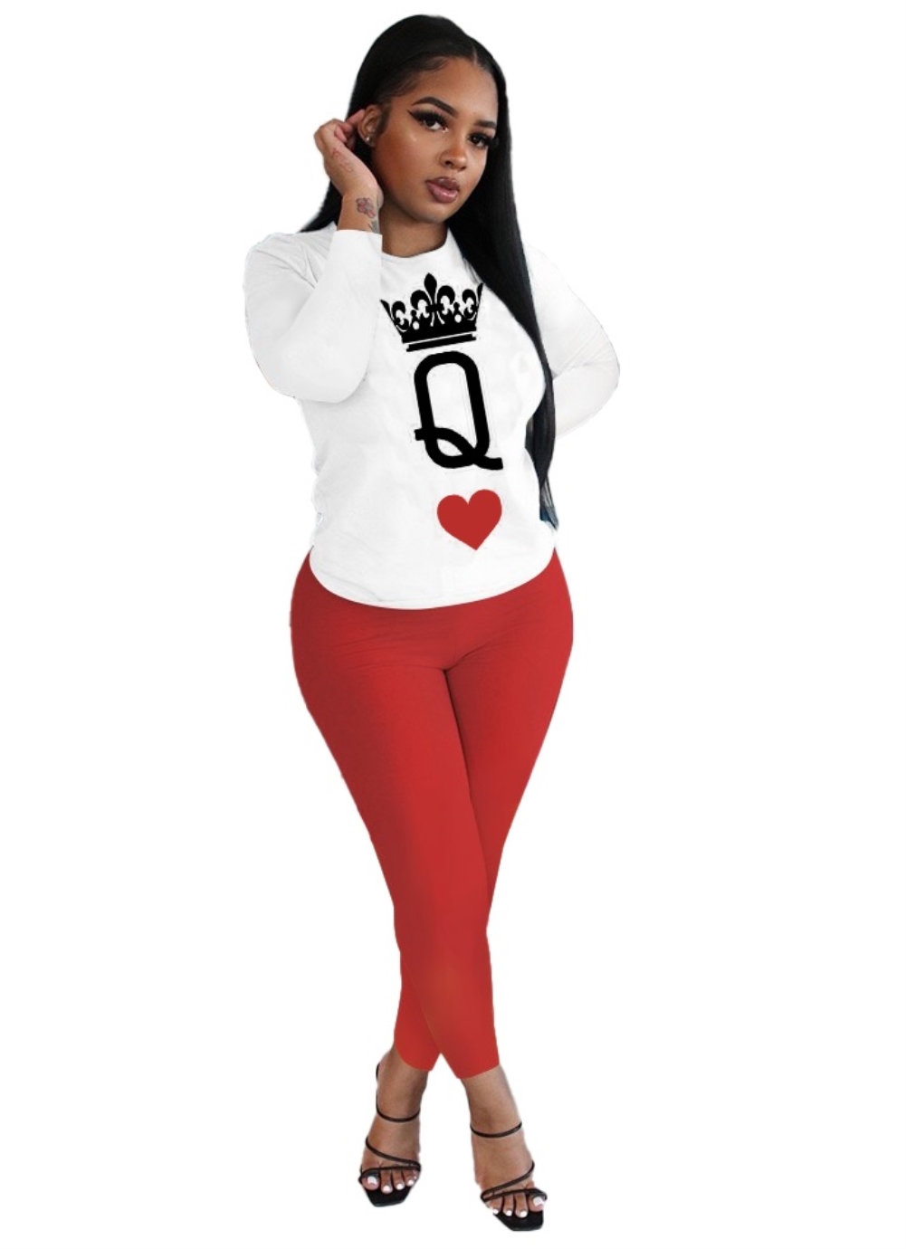 African Autumn Print Two Piece Pants Set