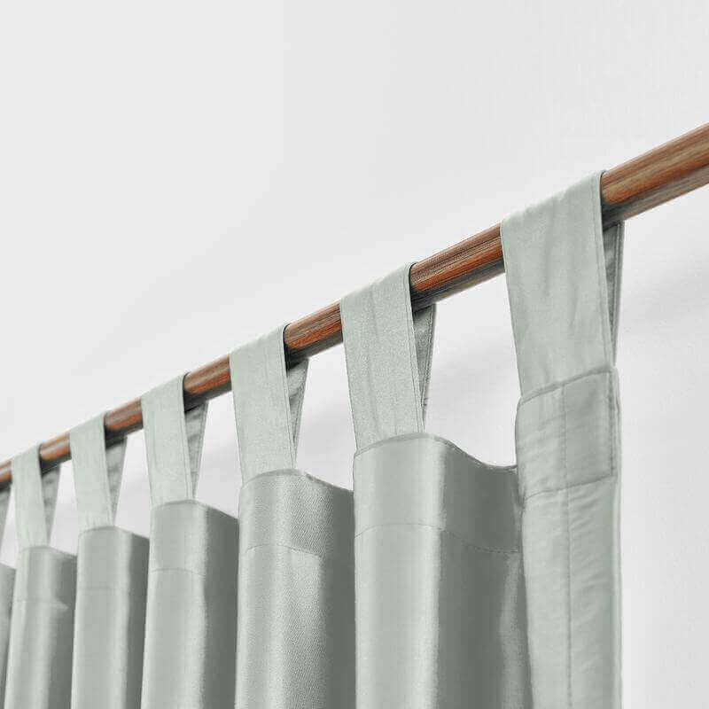 CUSTOM Lao Hang Zhou Pewter Polyester Cotton Thermal Insulated Curtain