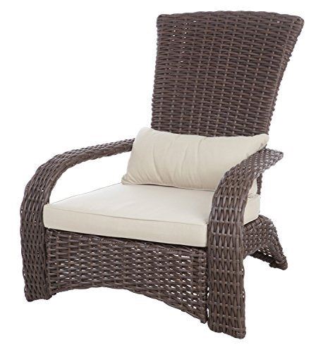 Fire Sense 62172 Coconino Wicker Chair, Mocha Deluxe