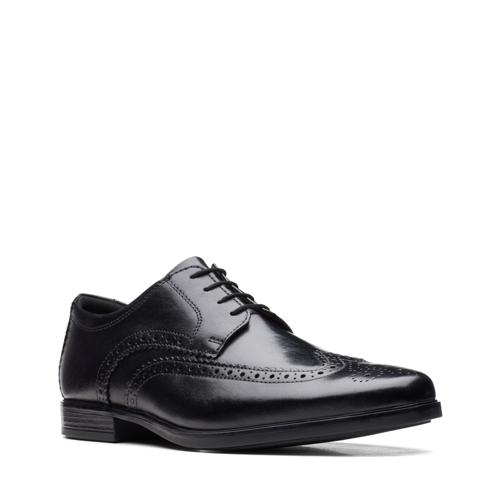 Men Kerton Lace Black Leather