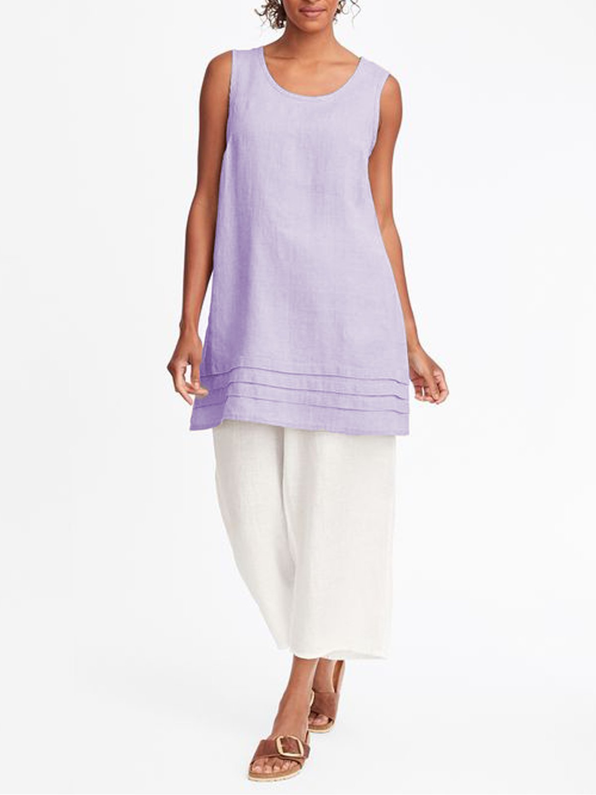 Sleeveless Cotton Shirts & Tops