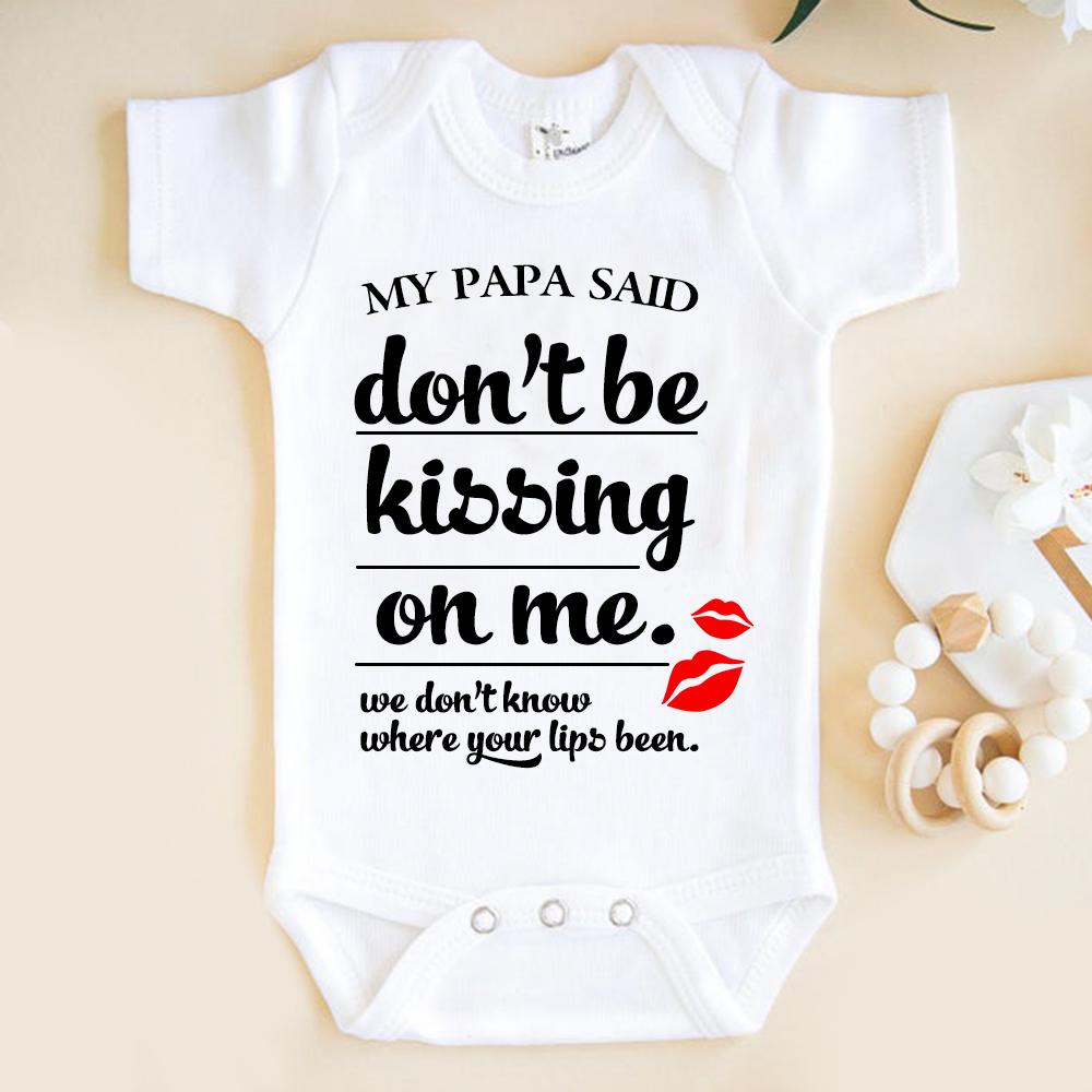 Price xiaoyu Don't Be Kissing on Me Custom Baby Onesie I