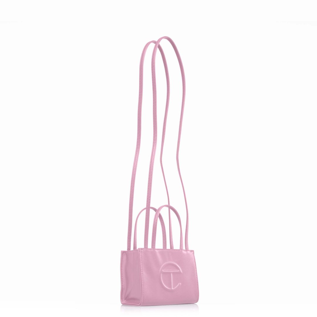 Small Bubblegum Pink Shopping Bag