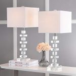 Set of 2 Living Room Table Lamp for Office, Desk, & Nightstand with LED Bulbs