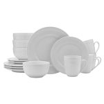 Everyday White by Fitz and Floyd Beaded 16 Piece Dinnerware Set