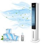 42 Inch Evaporative Air Cooler Tower Fan and Humidifier with 3 Speed/Remote Control