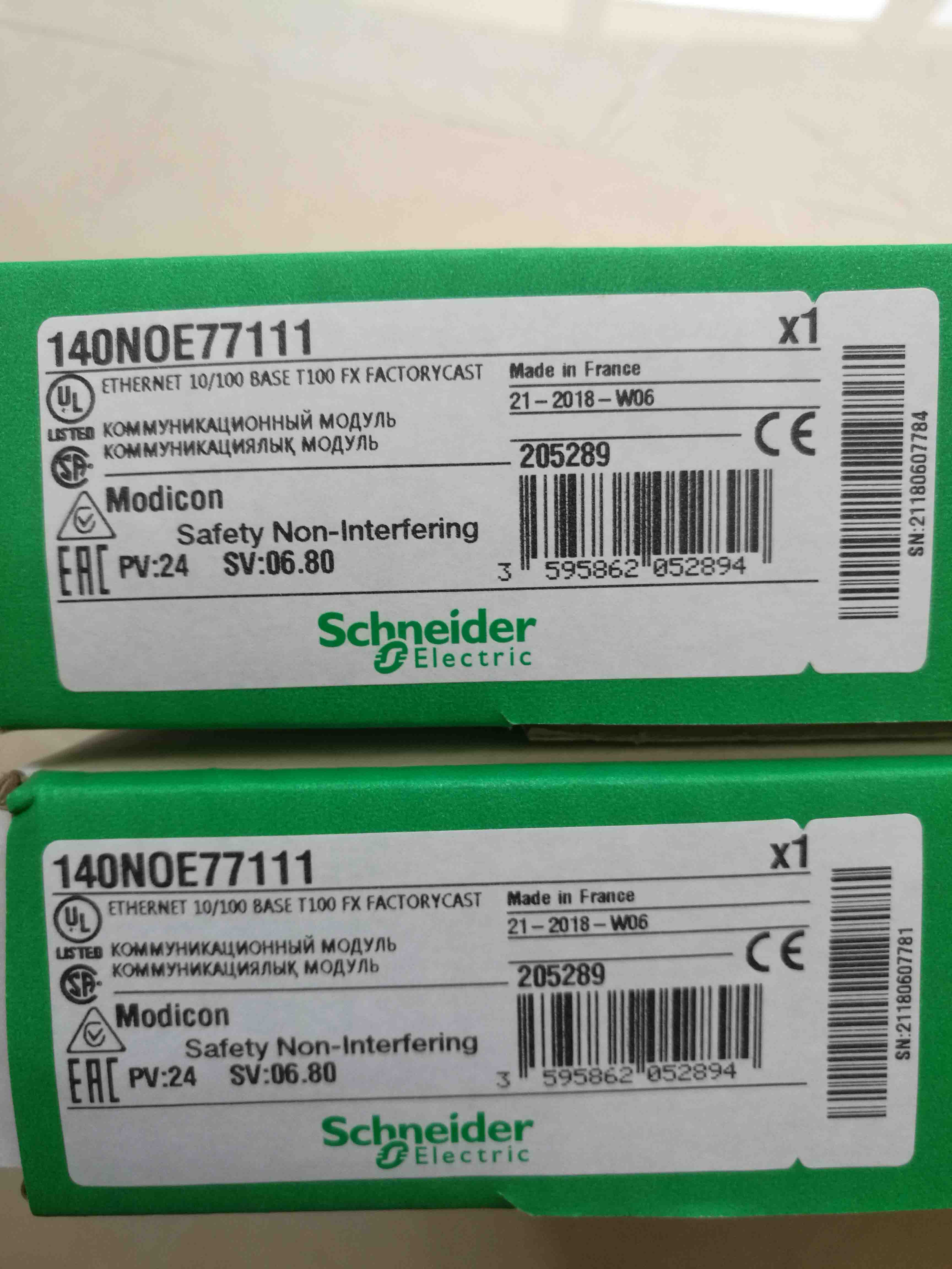 140NOE77111 Schneider TCP/IP module Original Factory Sealed New