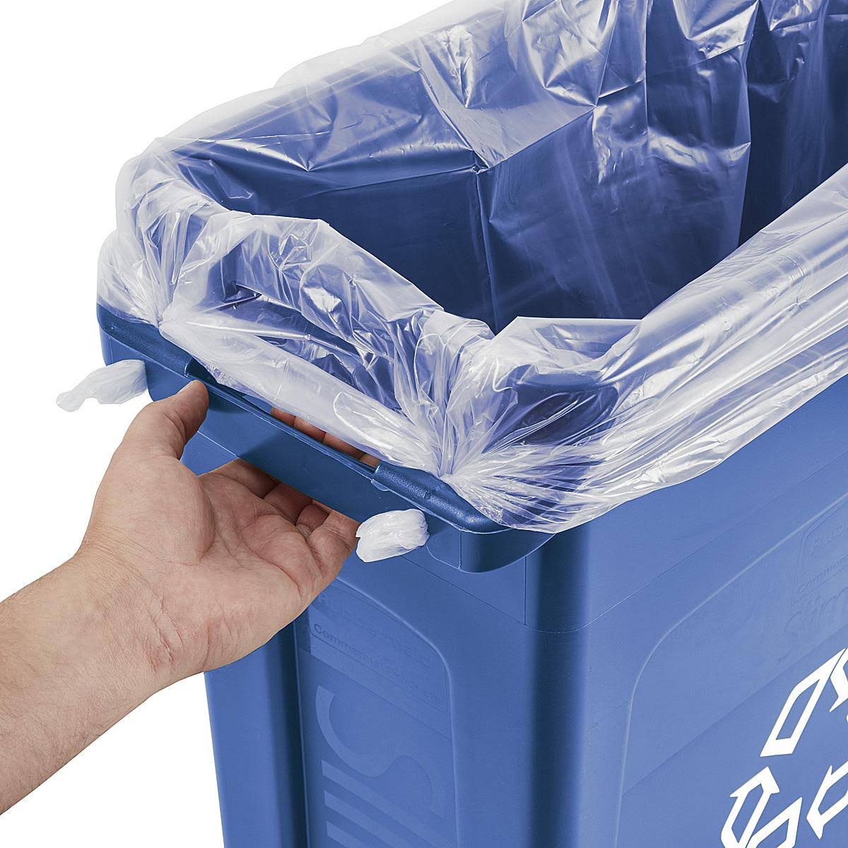 Rubbermaid Slim Jim 23-Gallon Recycling Container, Blue