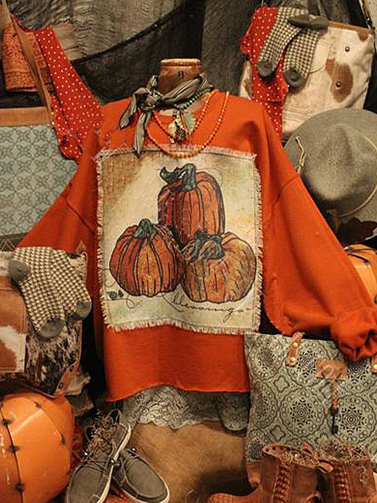 Long Sleeve Plants Party Sweatshirt