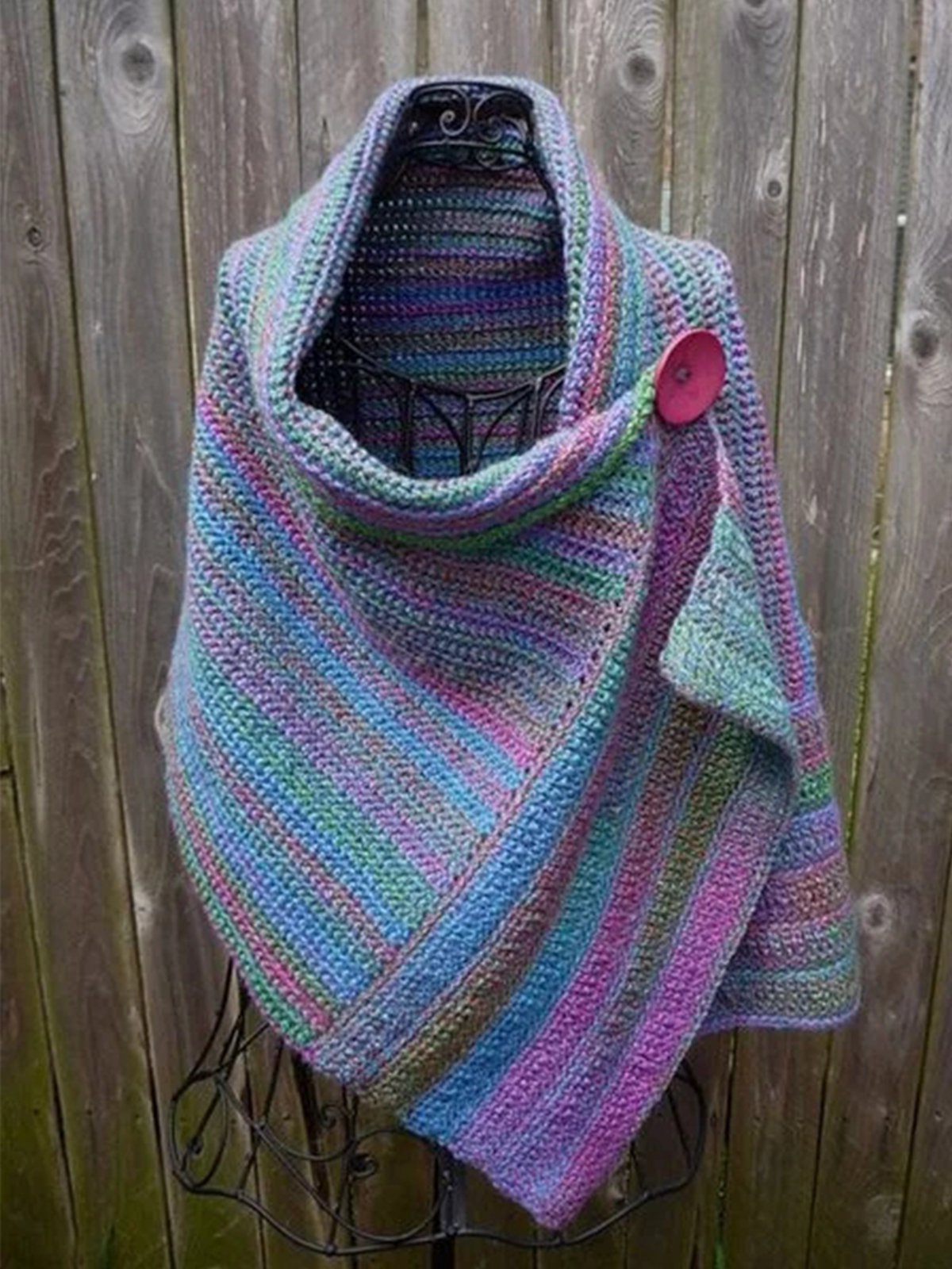 Blue Purple Shift Ombre/tie-Dye Holiday Scarves & Shawls