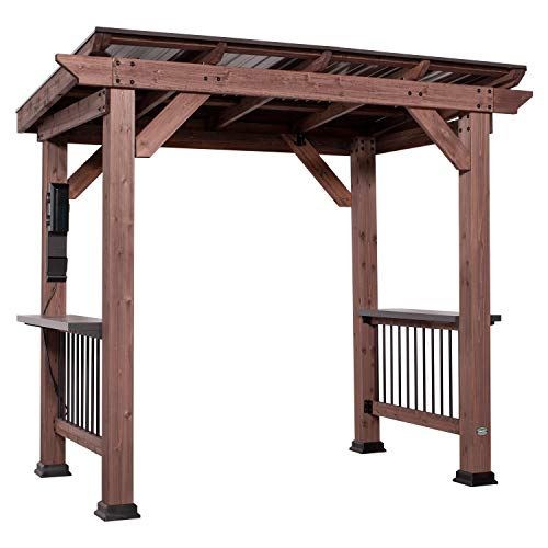Backyard Discovery Saxony Wooden Grill Gazebo