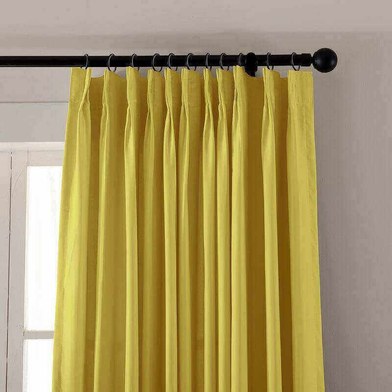 CUSTOM EDOARDO Yellow Indoor Blackout Curtain