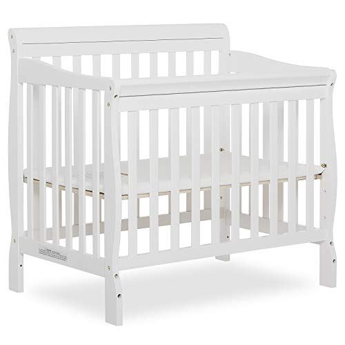 4-in-1 Convertible Mini Crib in White, Greenguard Gold Certified